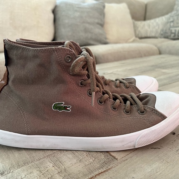 Lacoste Brown High-Top Sneaker - Picture 1 of 5